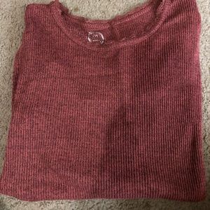 Dark pink long sleeve shirt from Maurices